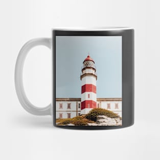 Lighthouse, Tropical landscape palms, Sky, Nature print Mug